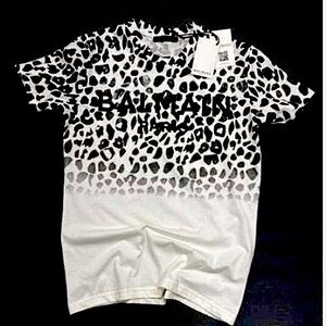 Men’s Casual Balmain Shirt. White with black logo.